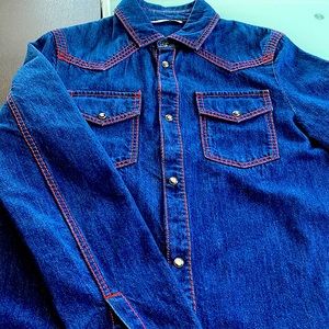 Valentino mens denim shirt